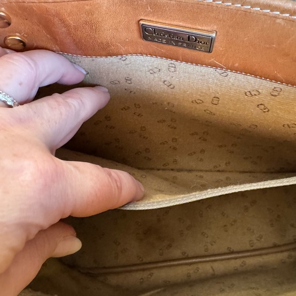 Christian Dior Vintage Diorissimo Carryall Grey Coated Canvas & Vachetta Tote - Picture 16 of 16